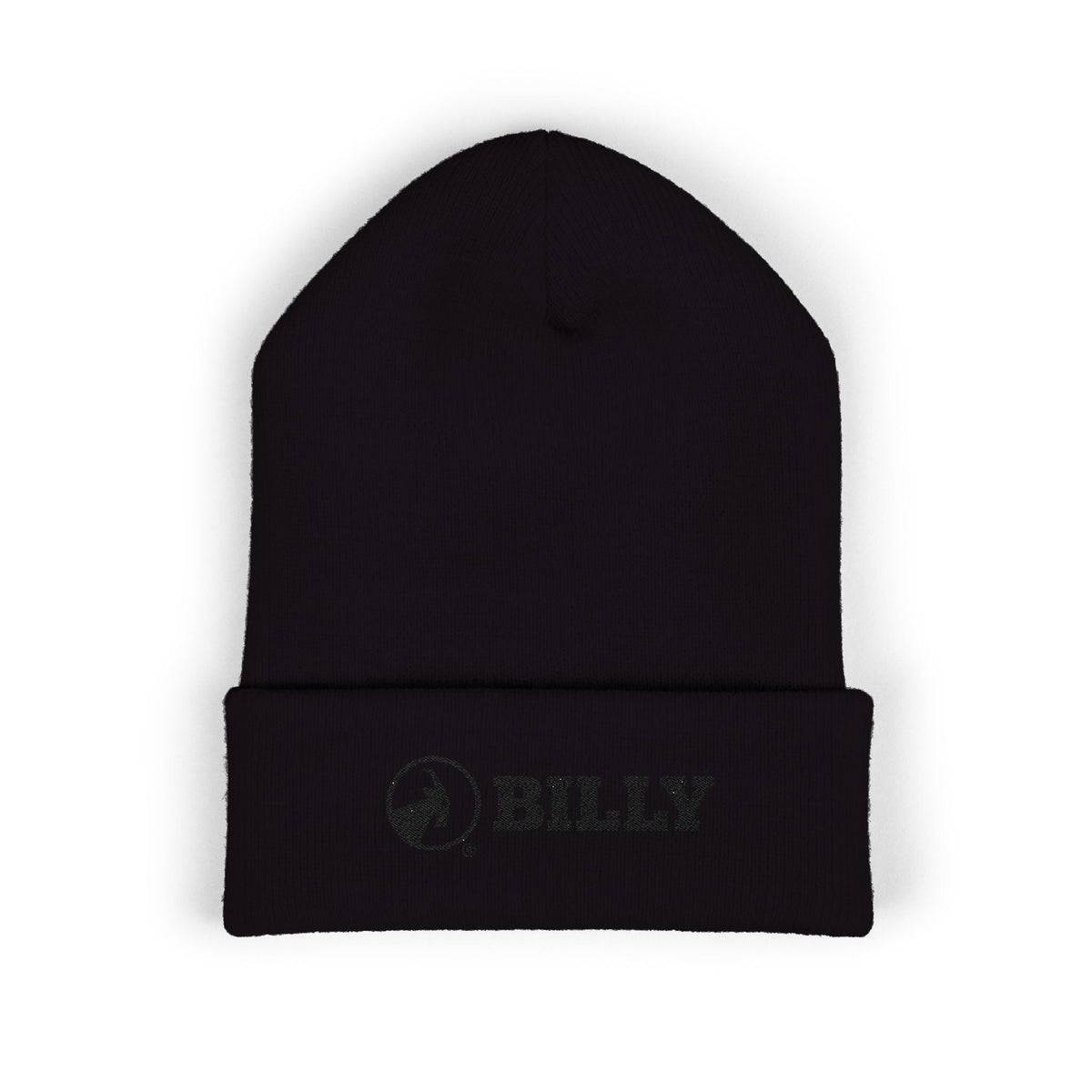BILLY Classic Cuffed Beanie(Black Horizontal Logo - Embroidery) — AVAILABLE IN 7 COLORS