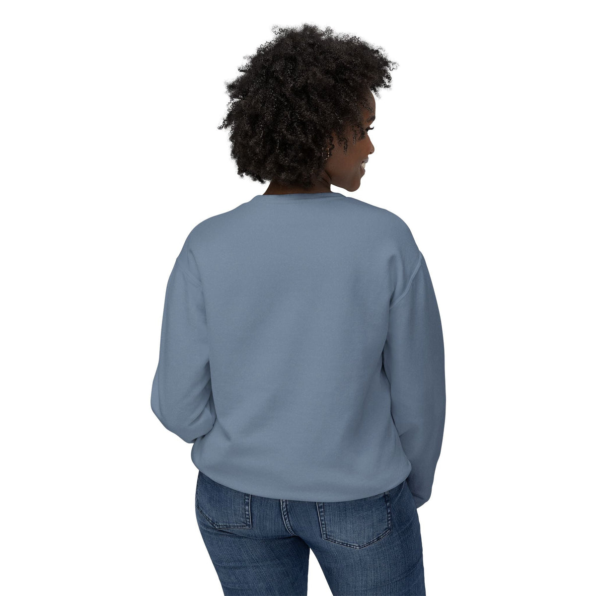 BILLY Unisex Lightweight Crewneck Sweatshirt (White Horizontal Logo) — AVAILABLE IN 5 COLORS