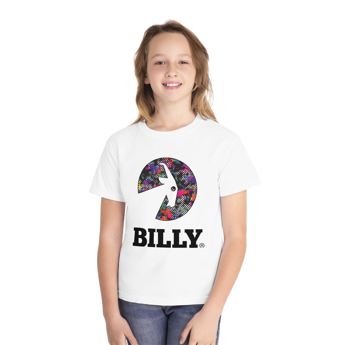 BILLY Youth Midweight Tee (Rainbow Sk8ter Logo)