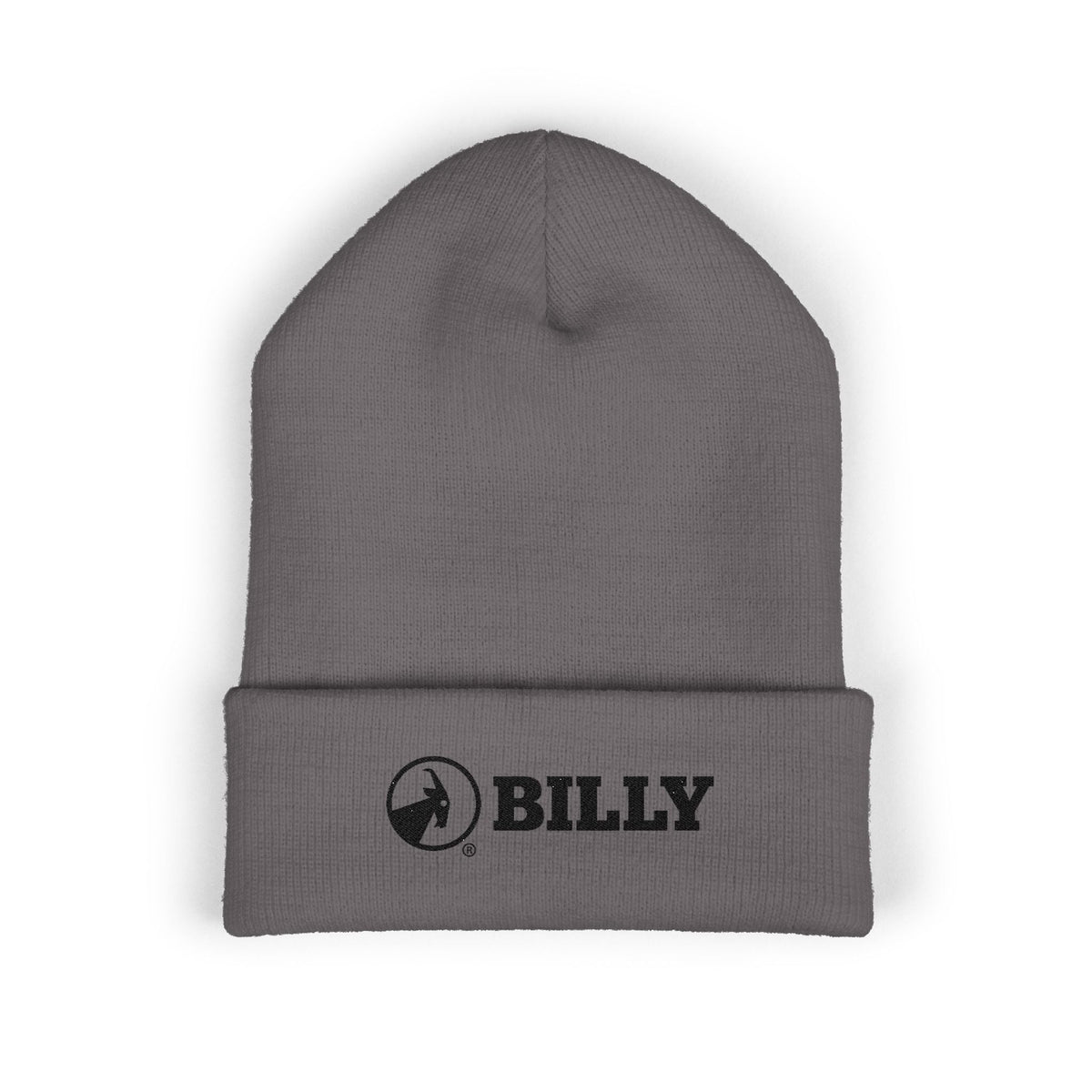 BILLY Classic Cuffed Beanie(Black Horizontal Logo - Embroidery) — AVAILABLE IN 7 COLORS