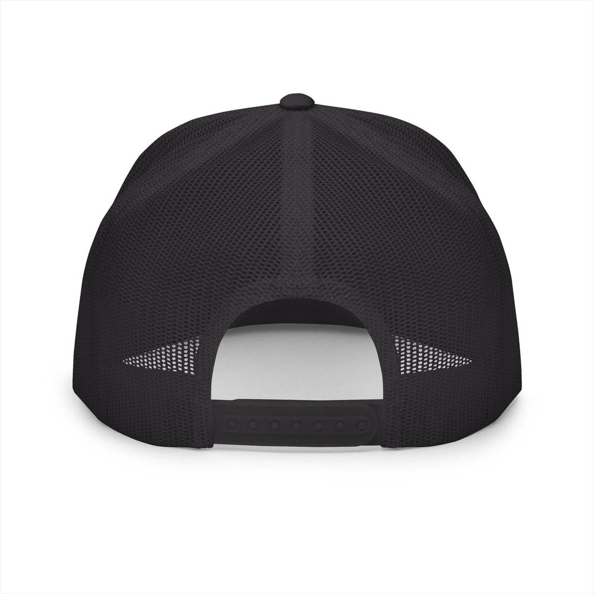 BILLY 5 Panel Flat Bill Trucker Cap (Red Goat - Embroidery) — AVAILABLE IN 13 COLORS