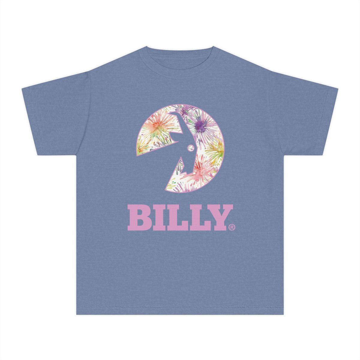 BILLY Youth Midweight Tee (Floral Logo) - AVAILABLE IN 4 COLORS