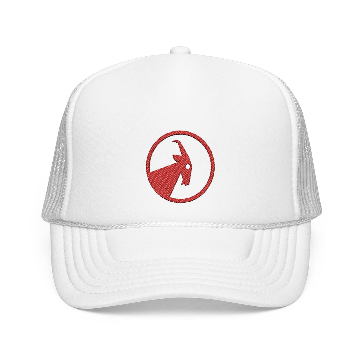 BILLY Foam Trucker Hat (Red Goat - Embroidery) — AVAILABLE IN 5 COLORS