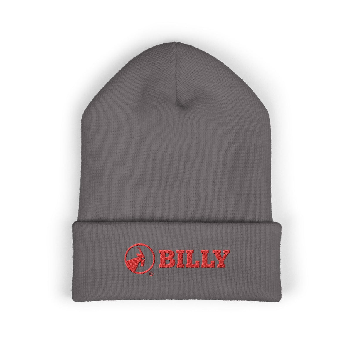 BILLY Classic Cuffed Beanie (Red Horizontal Logo - Embroidery) — AVAILABLE IN 9 COLORS