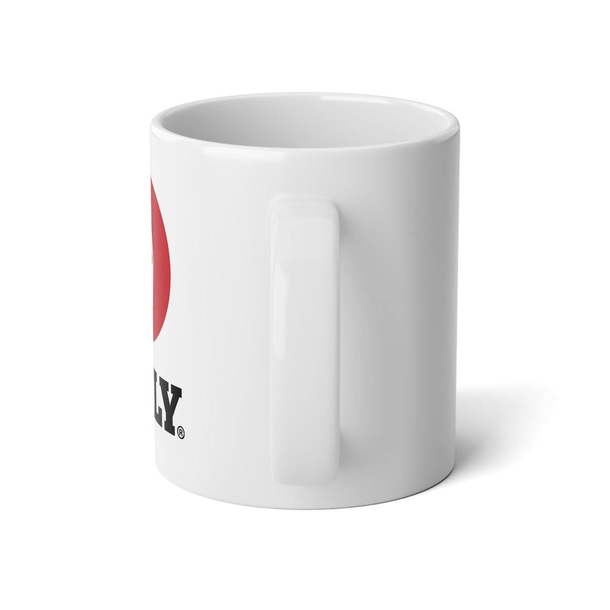 BILLY Jumbo Mug, 20oz (Red/Black Vertical Logo)