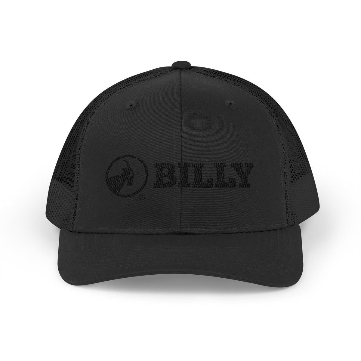 BILLY Snapback Trucker Cap (Black Horizontal Logo - Embroidery) — AVAILABLE IN 8 COLORS