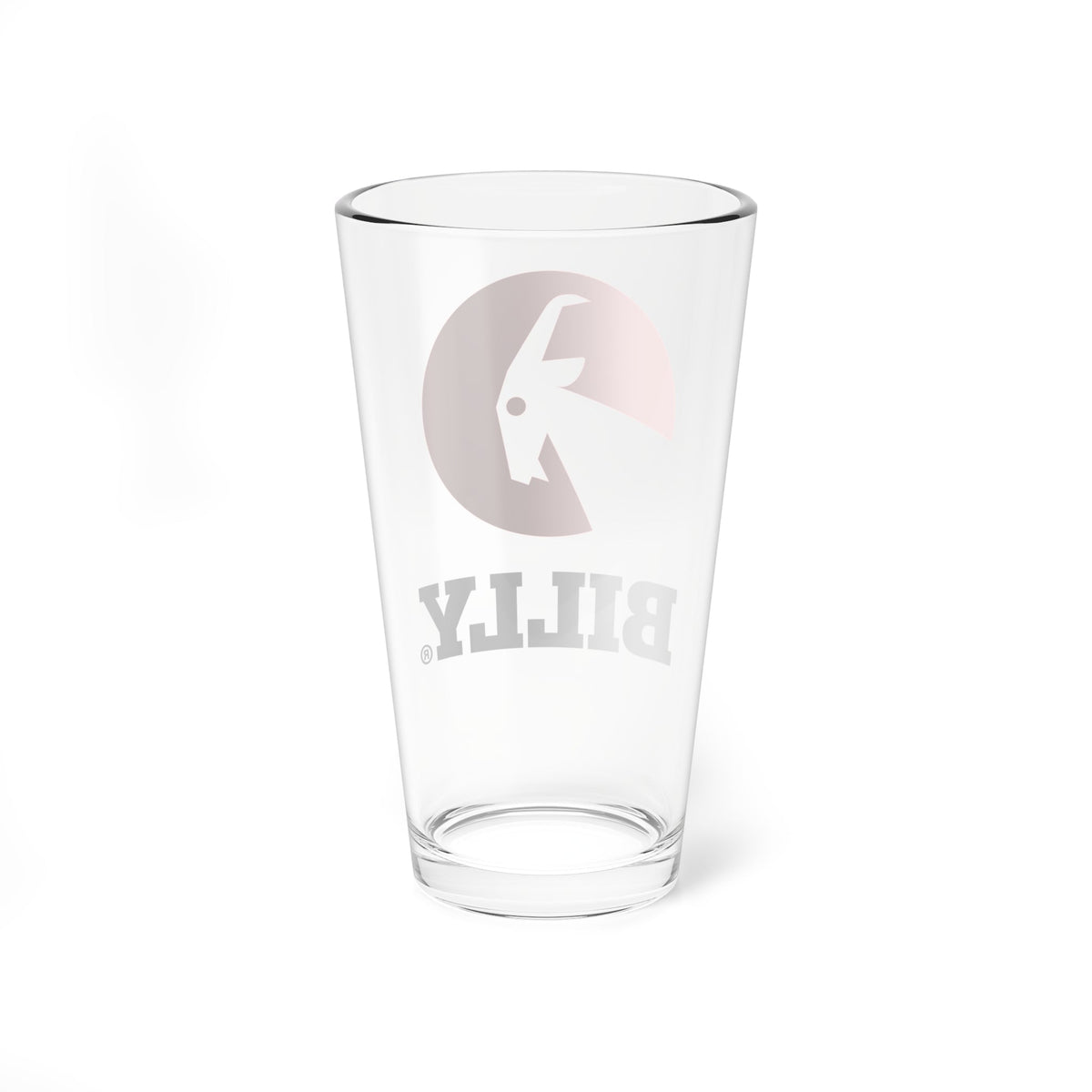 BILLY Mixing Glass, 16oz (Red/Black Vertical Logo)