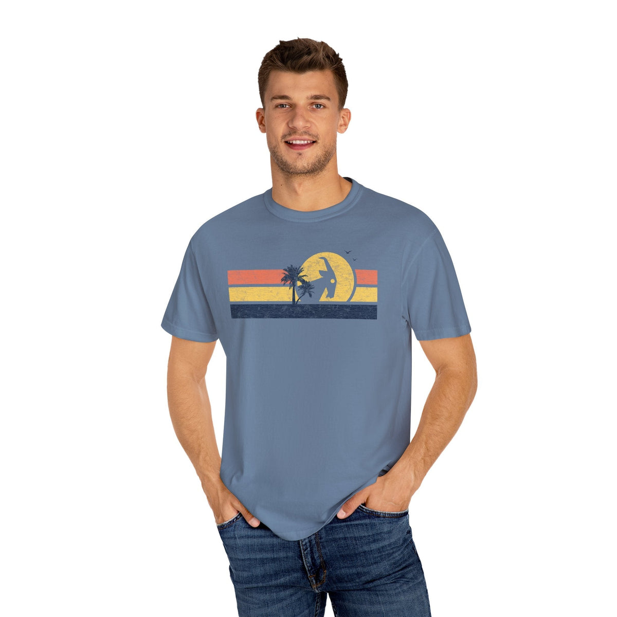 BILLY Adult Unisex Garment-Dyed T-Shirt (Good Day Sunrise) — AVAILABLE IN 6 COLORS