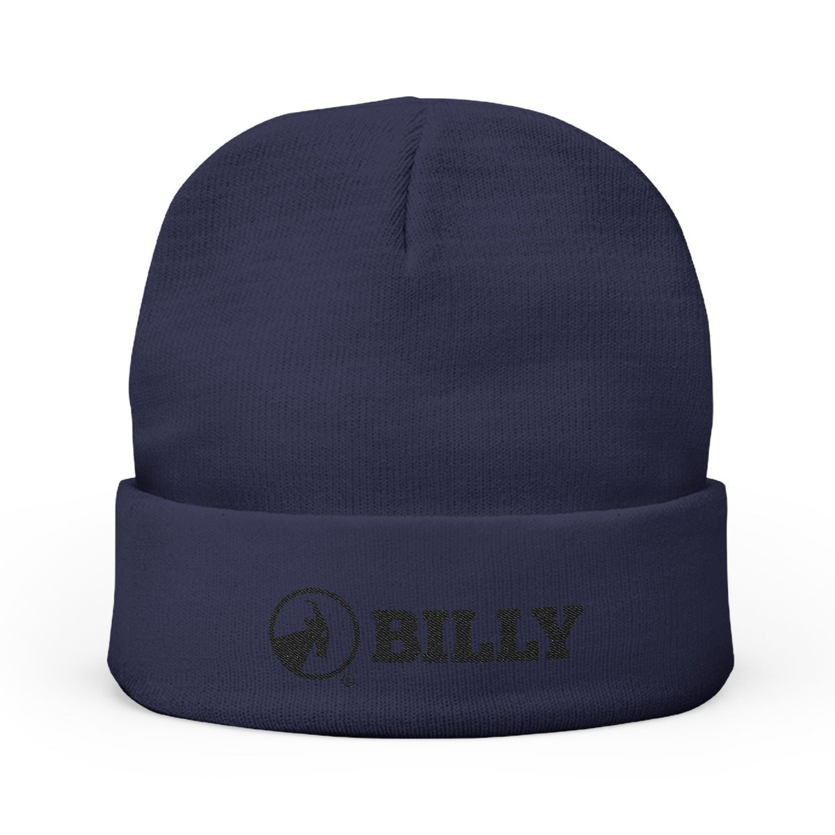 BILLY Knit Beanie (Black Horizontal Logo - Embroidery) — AVAILABLE IN 6 COLORS