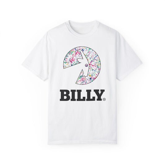 BILLY Sasha Splatter Unisex Garment-Dyed T-Shirt (Sasha Splatter - Black Print)
