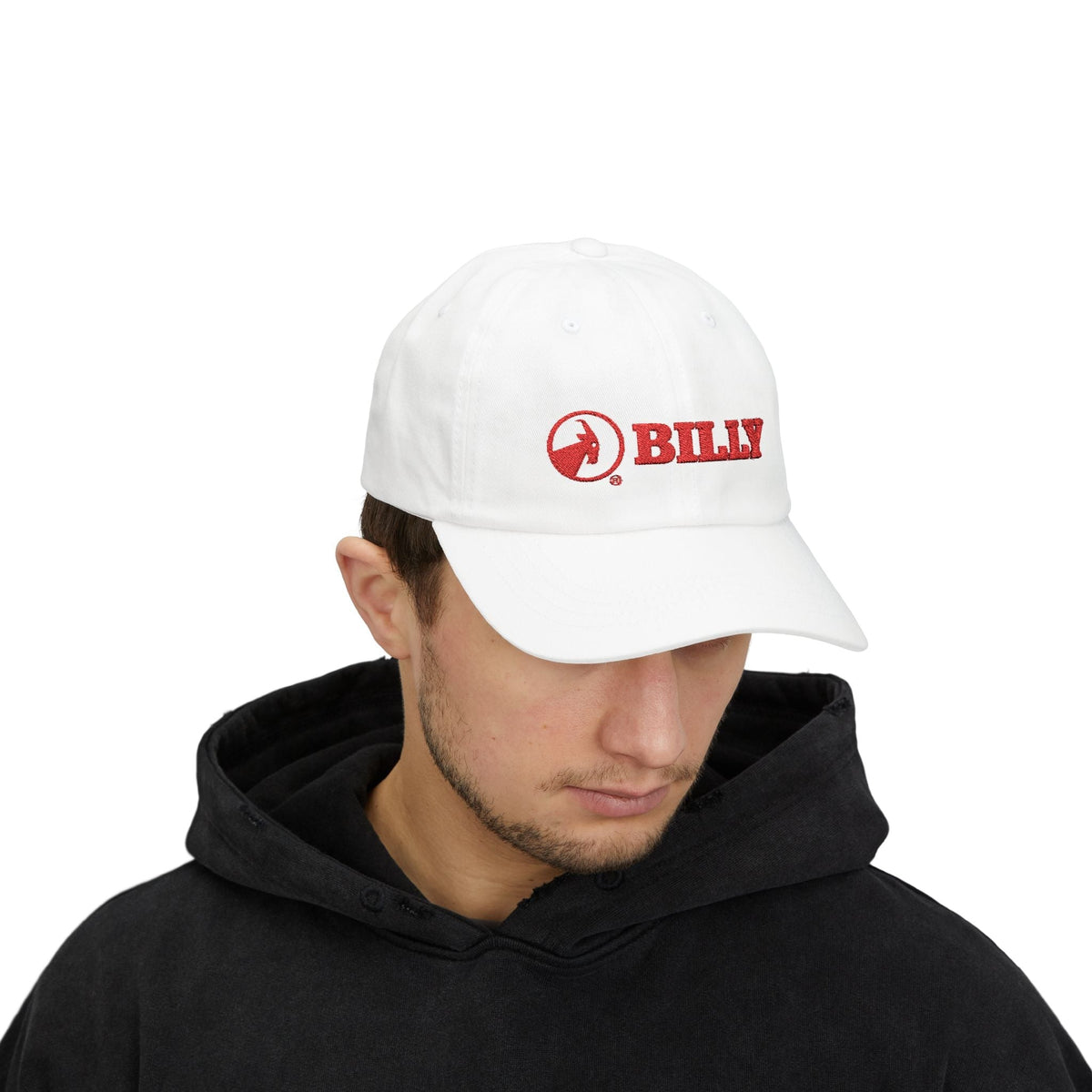BILLY Classic Cap (Red Horizontal Logo - Embroidery) — AVAILABLE IN 8 COLORS