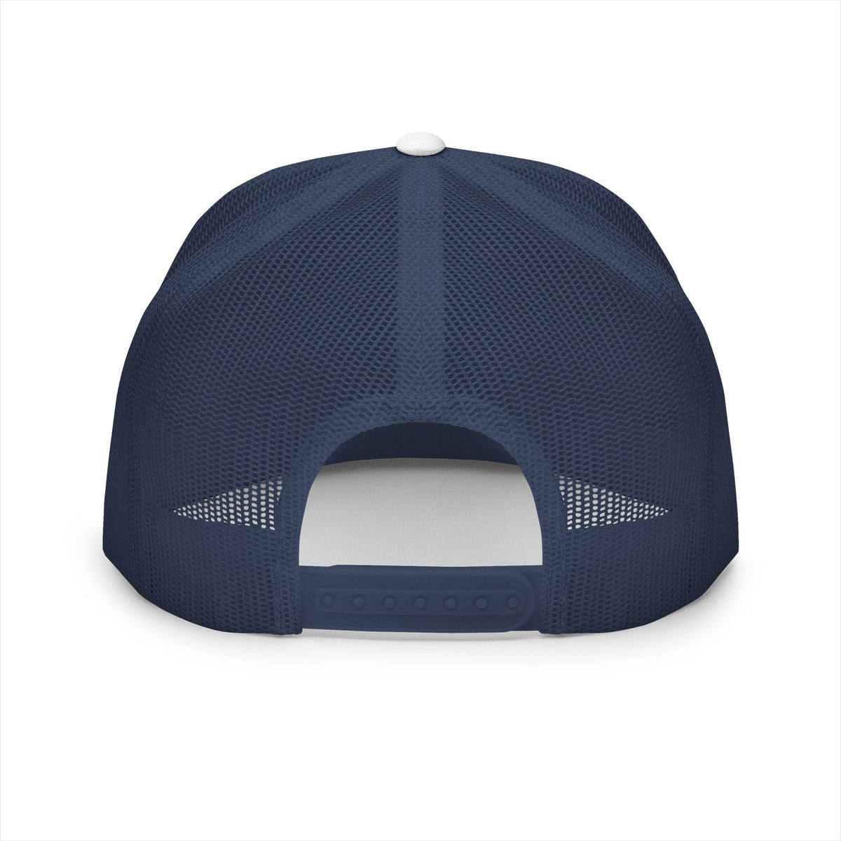 BILLY 5 Panel Flat Bill Trucker Cap (Red Goat - Embroidery) — AVAILABLE IN 13 COLORS