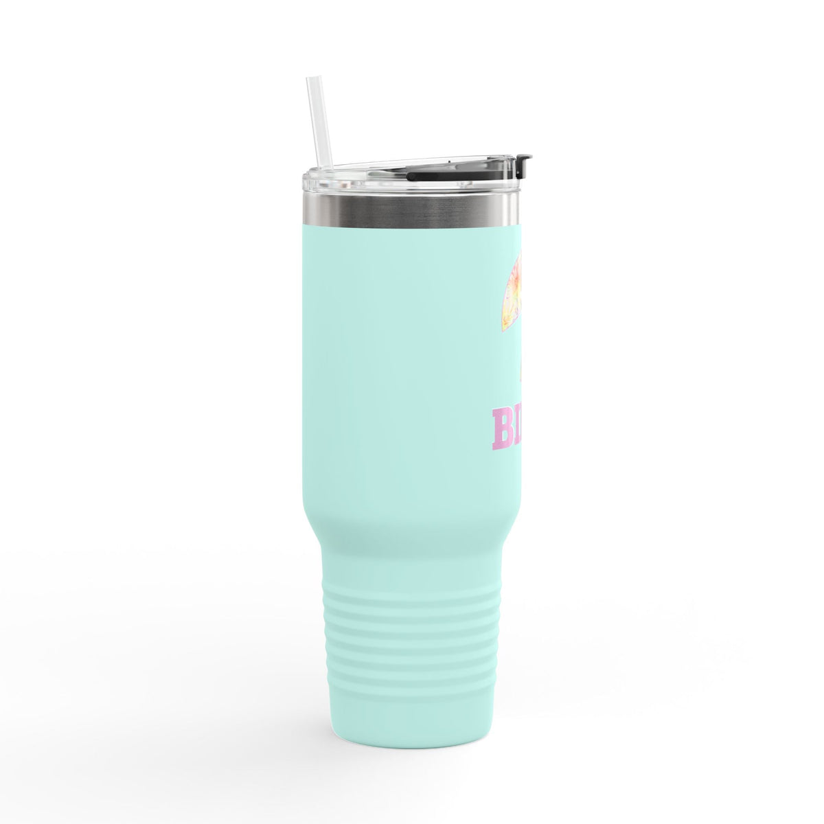 BILLY Insulated Travel Mug, 40oz (Floral Logo)