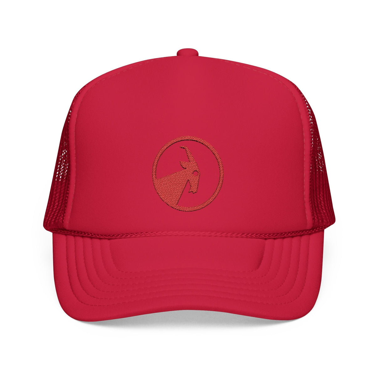 BILLY Foam Trucker Hat (Red Goat - Embroidery) — AVAILABLE IN 5 COLORS