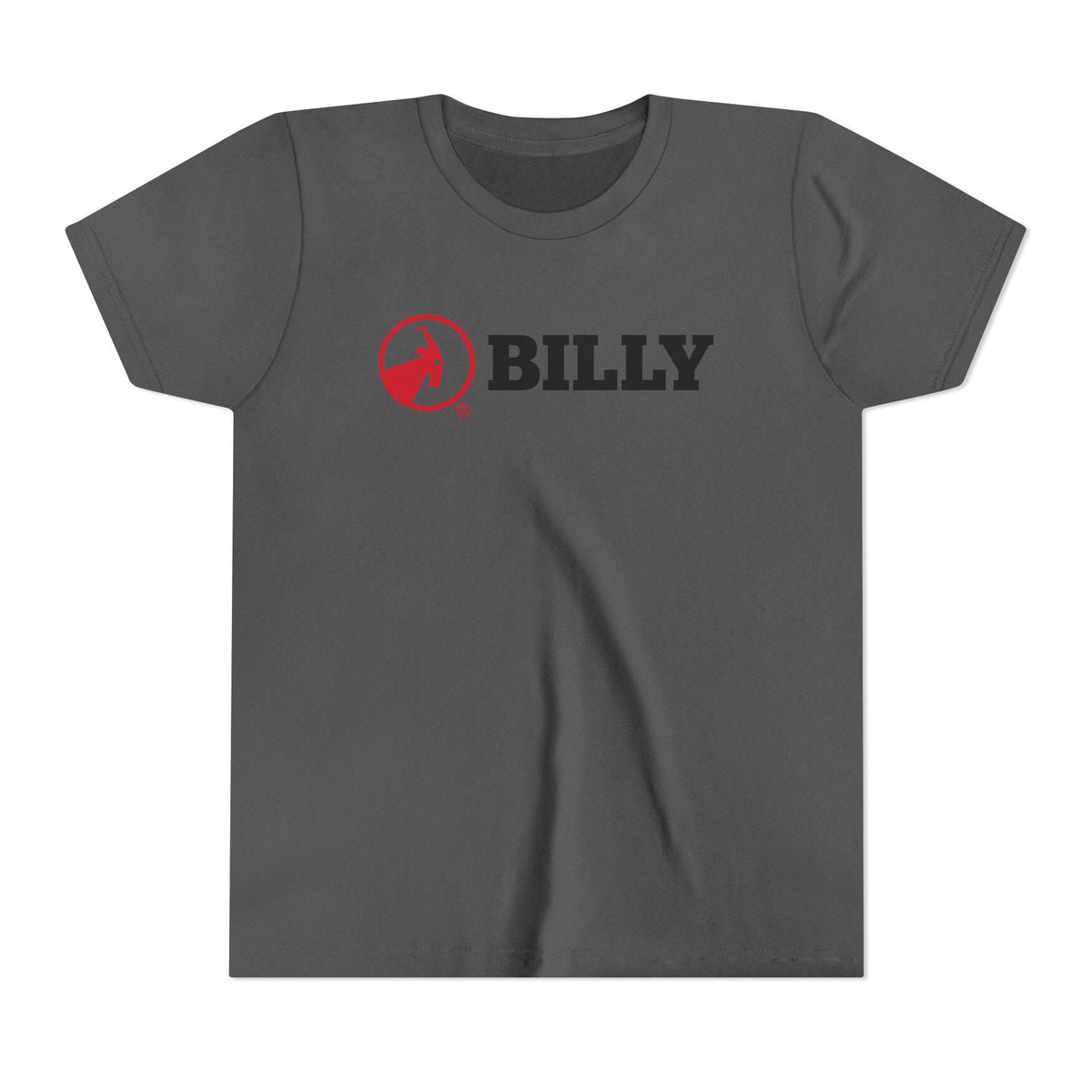BILLY Youth Short Sleeve Tee (Red/Black Horizontal Logo) — AVAILABLE IN 5 COLORS