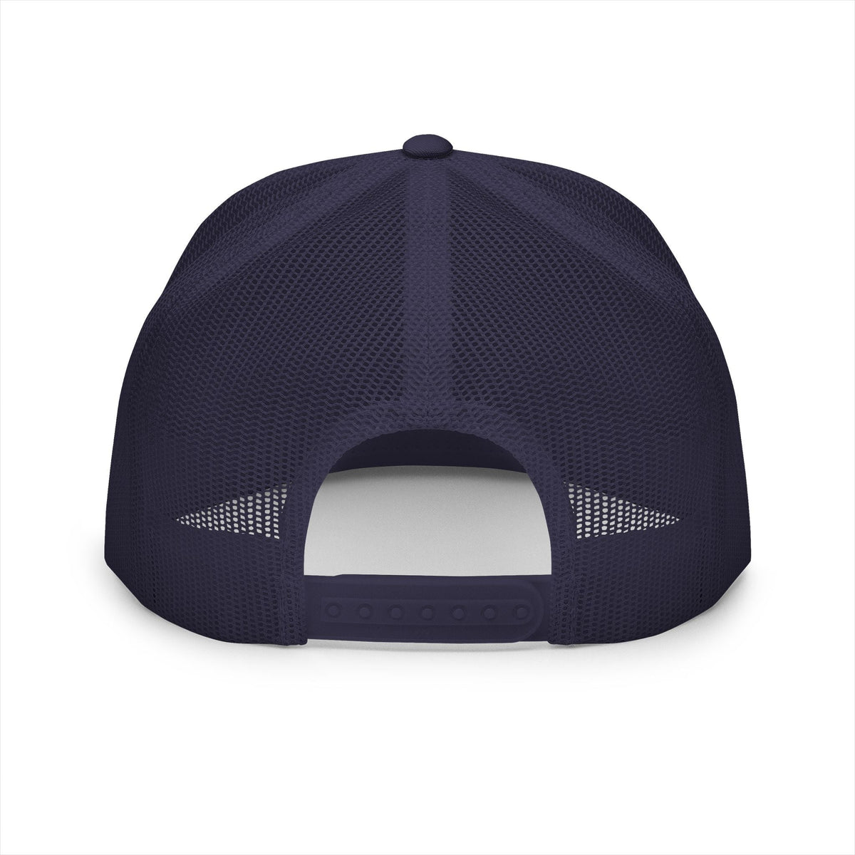 BILLY 5 Panel Flat Bill Trucker Cap (Red Goat - Embroidery) — AVAILABLE IN 13 COLORS