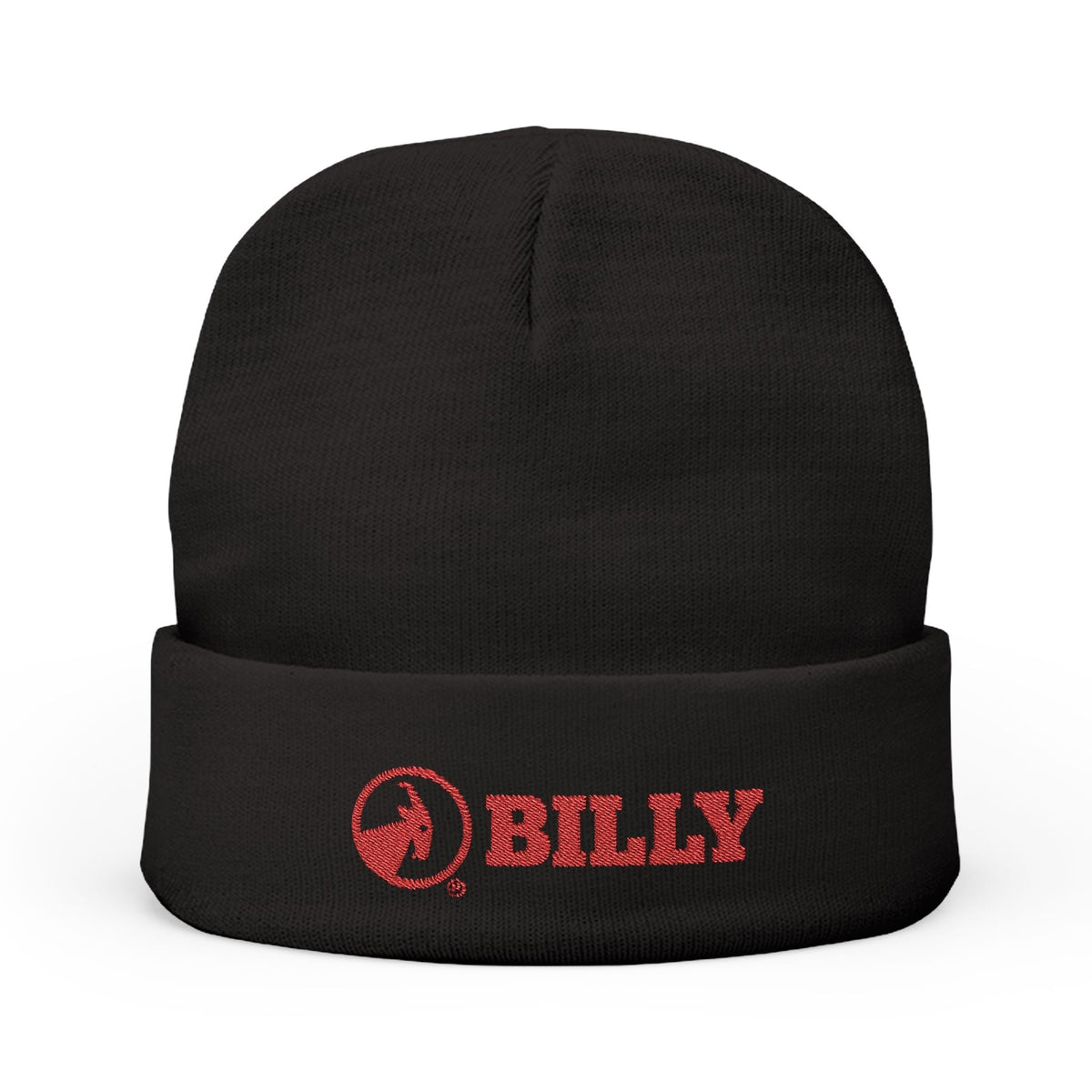 BILLY Knit Beanie(Red Horizontal Logo - Embroidery) — AVAILABLE IN 6 COLORS