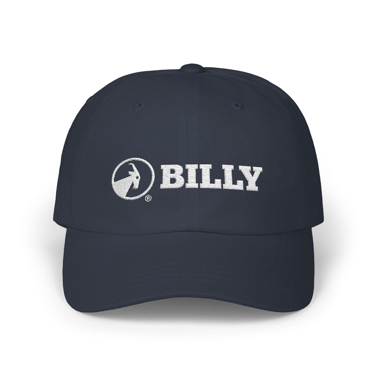 BILLY Classic Cap (White Horizontal Logo - Embroidery) — AVAILABLE IN 9 COLORS