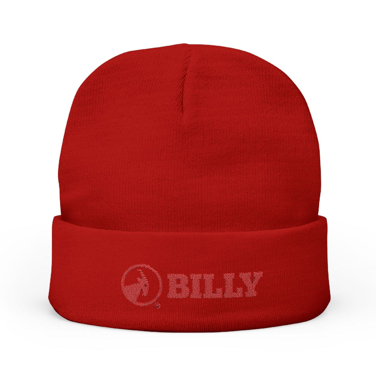 BILLY Knit Beanie(Red Horizontal Logo - Embroidery) — AVAILABLE IN 6 COLORS