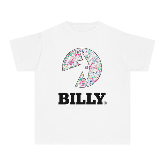 BILLY Youth Midweight Tee (Sasha Splatter - Black Print)