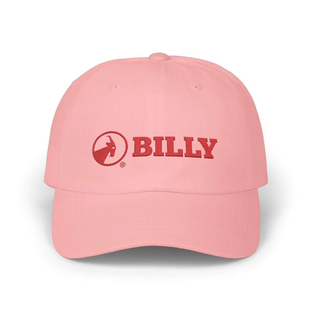BILLY Classic Cap (Red Horizontal Logo - Embroidery) — AVAILABLE IN 8 COLORS
