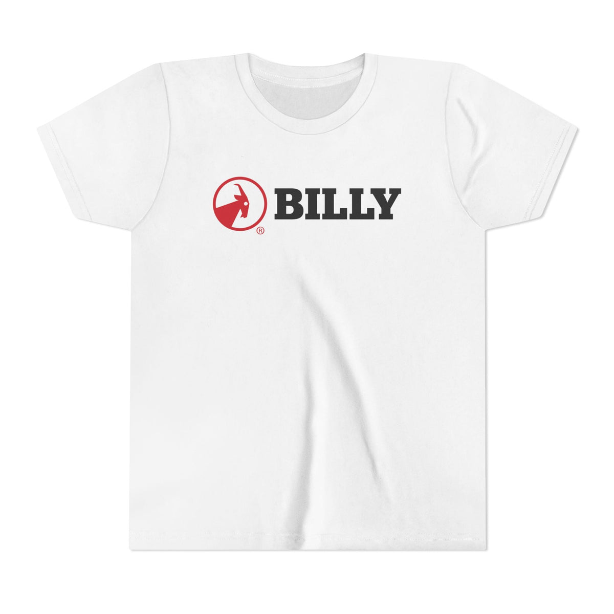 BILLY Youth Short Sleeve Tee (Red/Black Horizontal Logo) — AVAILABLE IN 5 COLORS