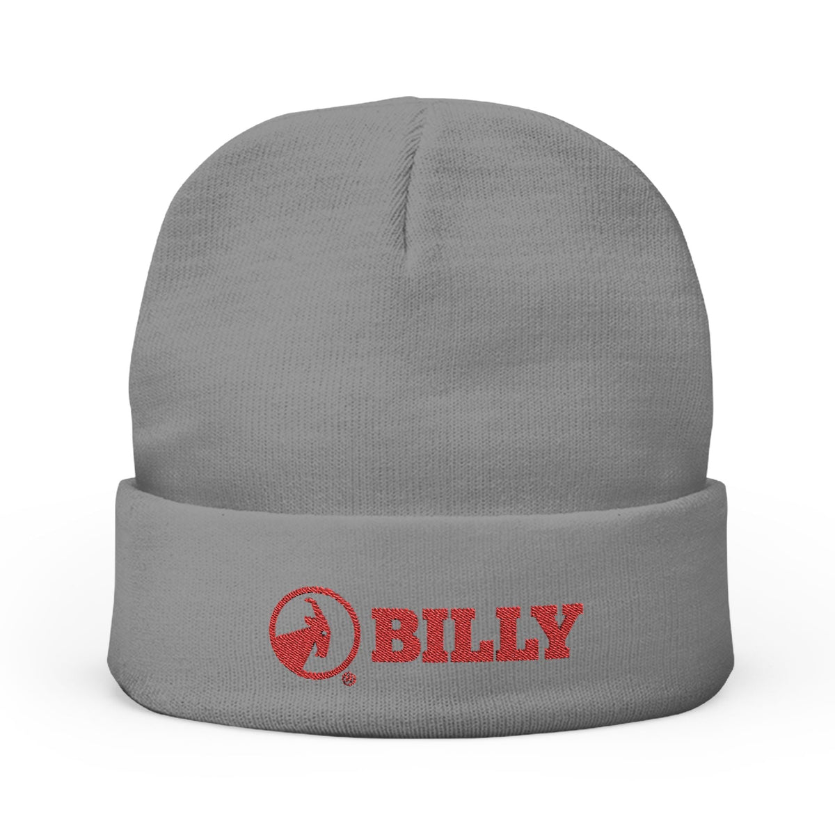 BILLY Knit Beanie(Red Horizontal Logo - Embroidery) — AVAILABLE IN 6 COLORS