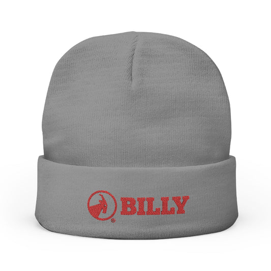BILLY Knit Beanie(Red Horizontal Logo - Embroidery) — AVAILABLE IN 6 COLORS