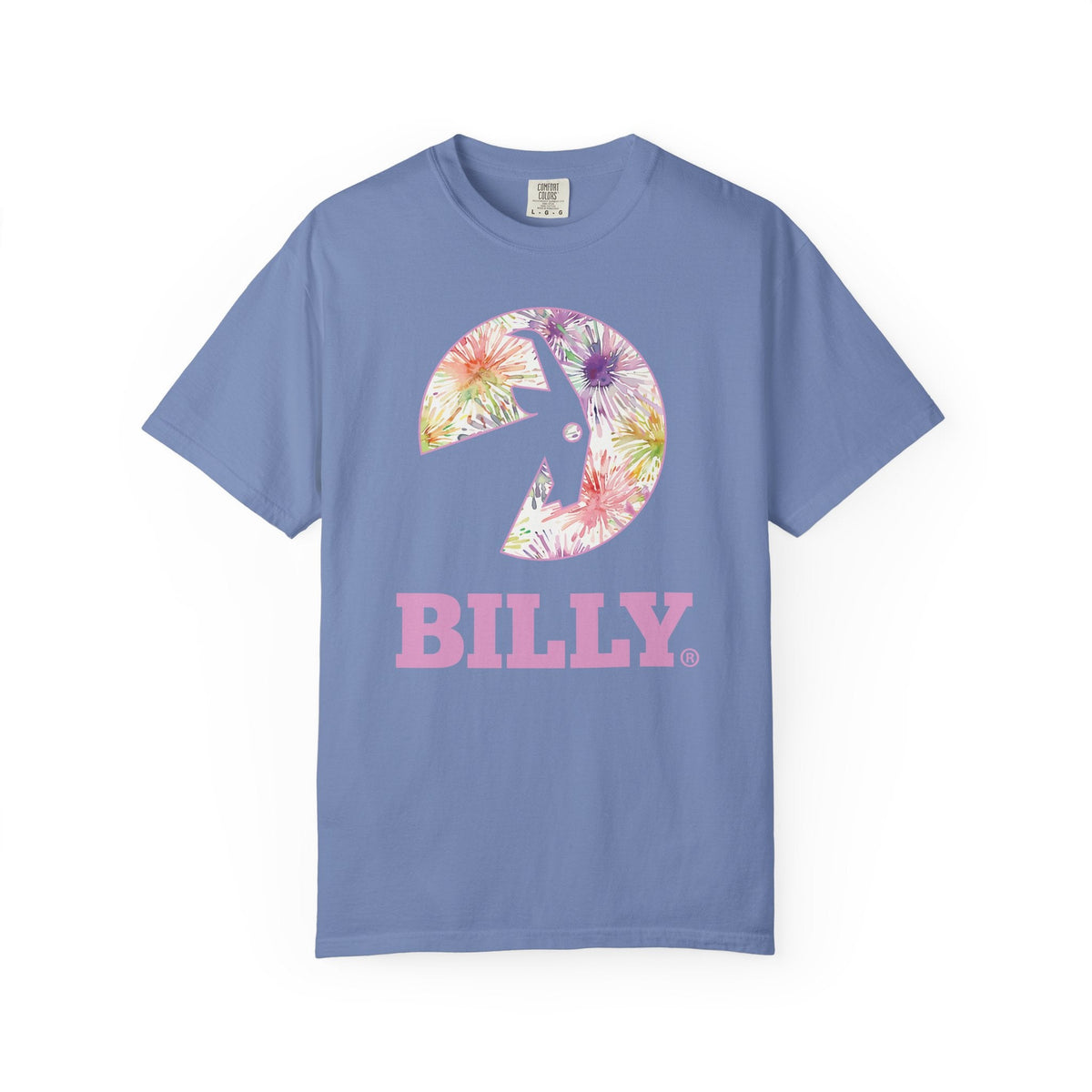 BILLY Unisex Garment-Dyed T-Shirt (Floral Logo) - AVAILABLE IN 4 COLORS