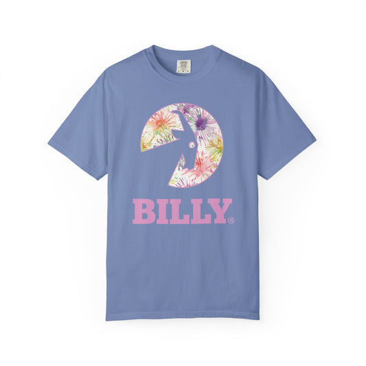 BILLY Unisex Garment-Dyed T-Shirt (Floral Logo) - AVAILABLE IN 4 COLORS