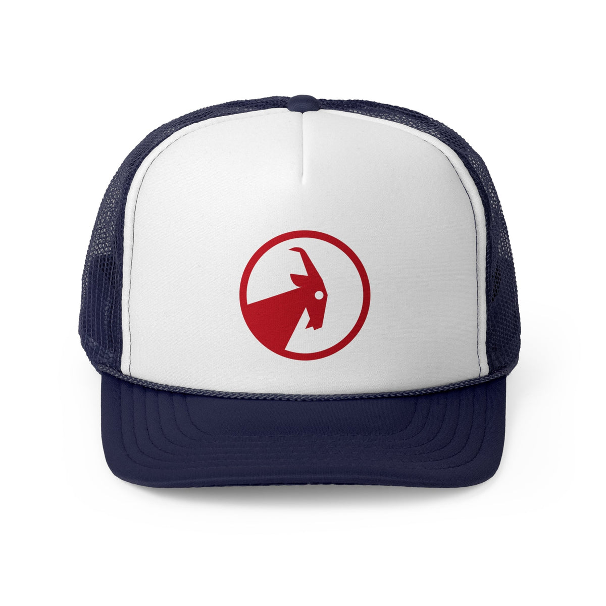BILLY Foam Trucker Cap (Red Goat - Print) — AVAILABLE IN 3 COLORS