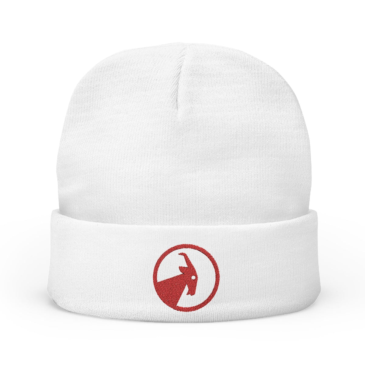 BILLY Knit Beanie(Red Goat - Embroidery) — AVAILABLE IN 6 COLORS