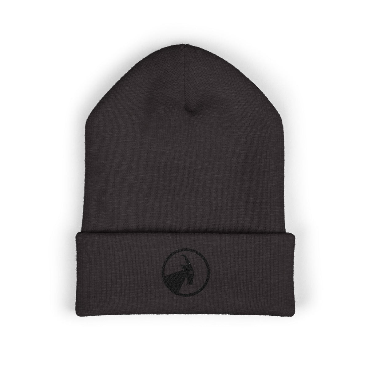 BILLY Classic Cuffed Beanie (Black Goat - Embroidery) — AVAILABLE IN 7 COLORS