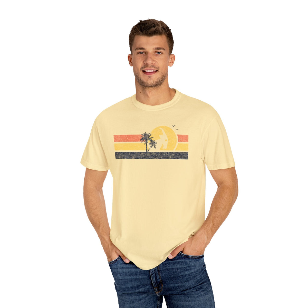 BILLY Adult Unisex Garment-Dyed T-Shirt (Good Day Sunrise) — AVAILABLE IN 6 COLORS