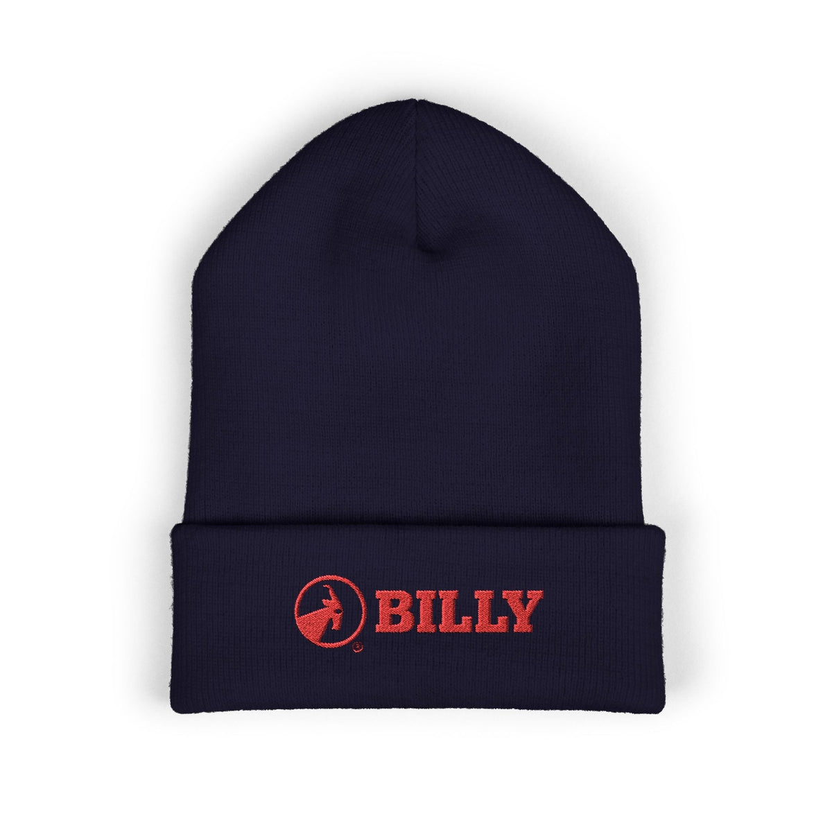 BILLY Classic Cuffed Beanie (Red Horizontal Logo - Embroidery) — AVAILABLE IN 9 COLORS