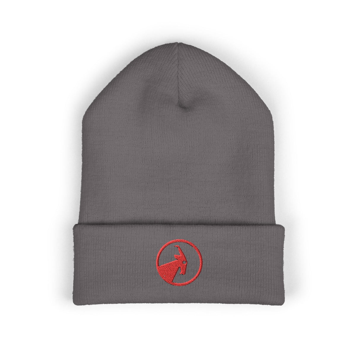 BILLY Classic Cuffed Beanie (Red Goat - Embroidery) — AVAILABLE IN 9 COLORS