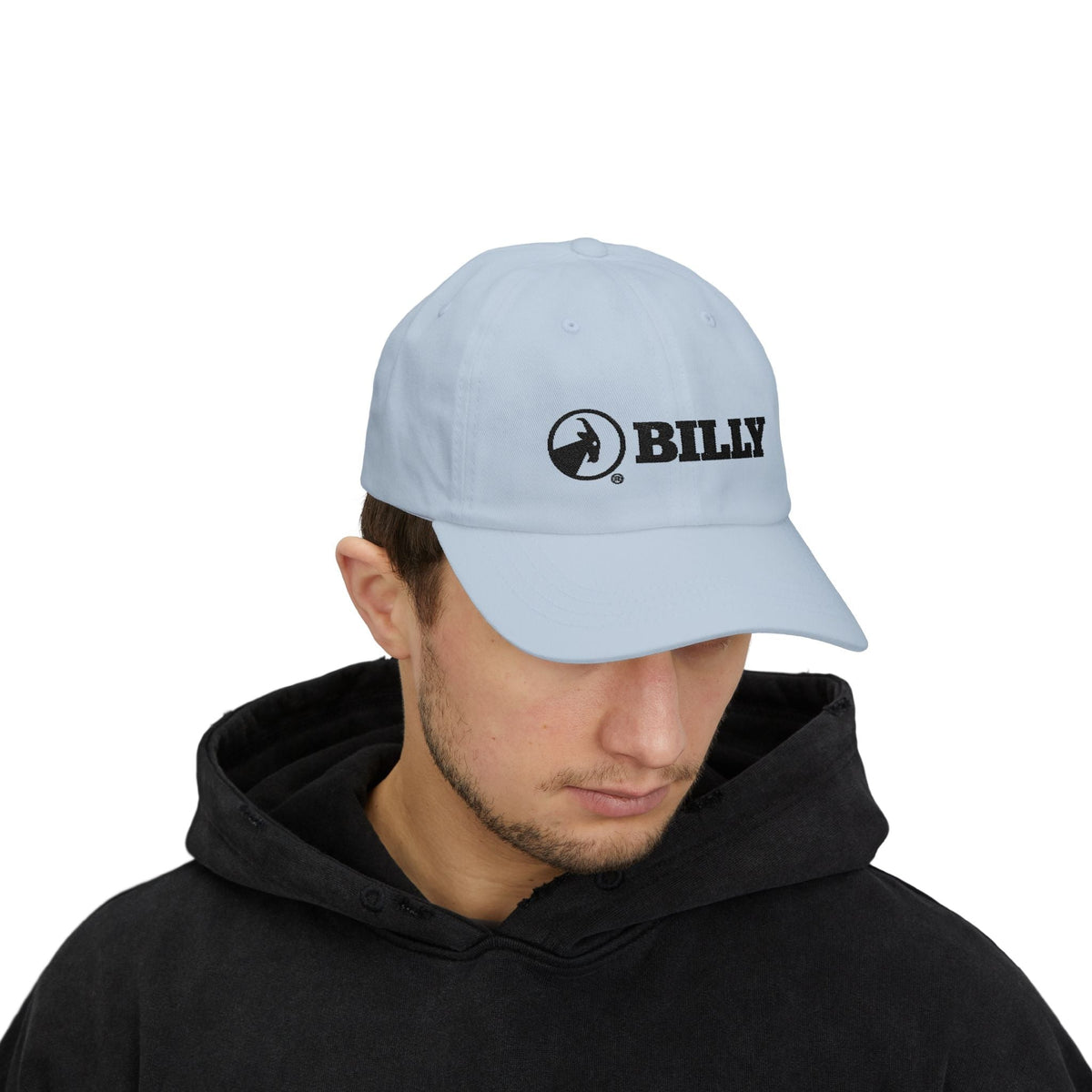 BILLY Classic Cap (Black Horizontal Logo - Embroidery) — AVAILABLE IN 7 COLORS