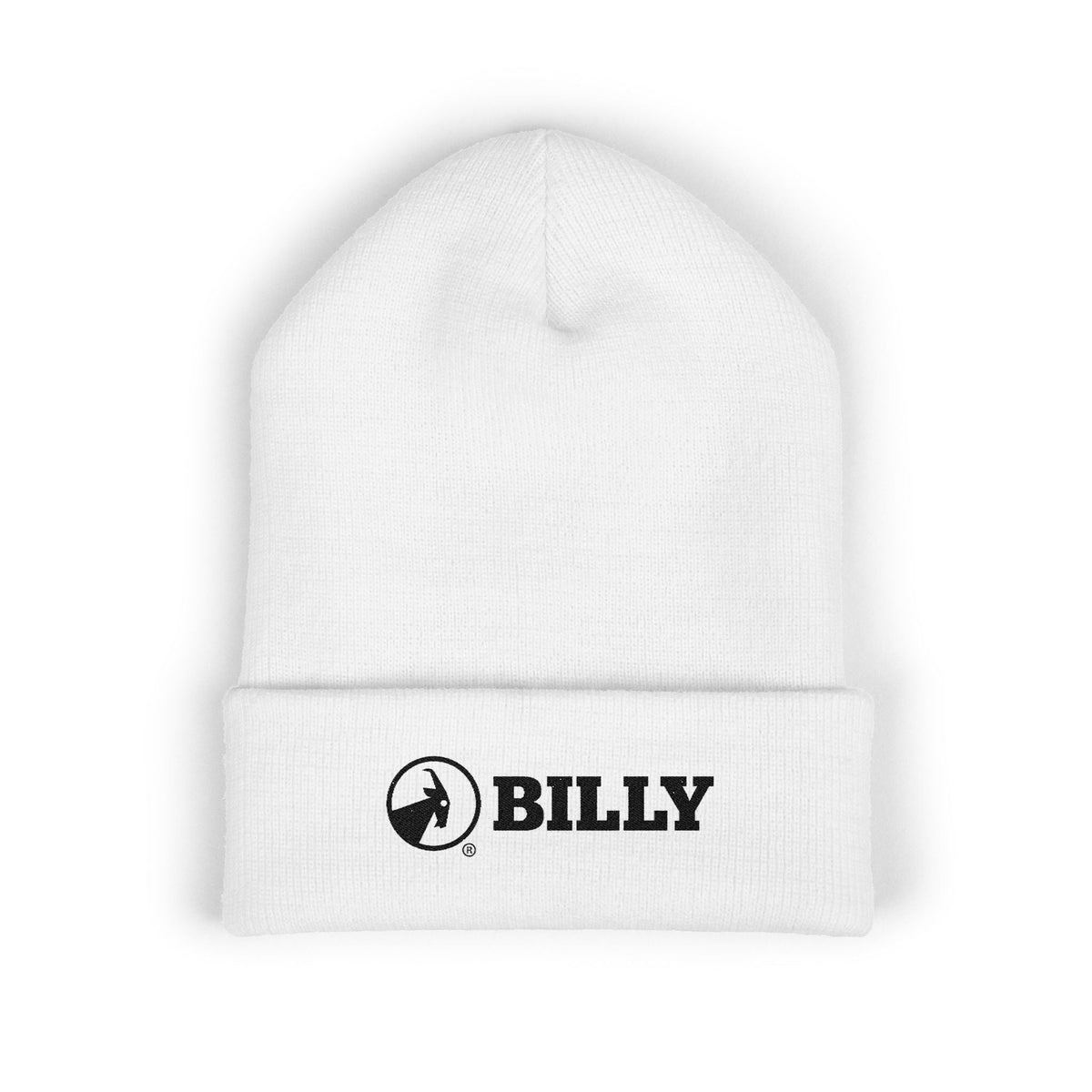 BILLY Classic Cuffed Beanie(Black Horizontal Logo - Embroidery) — AVAILABLE IN 7 COLORS