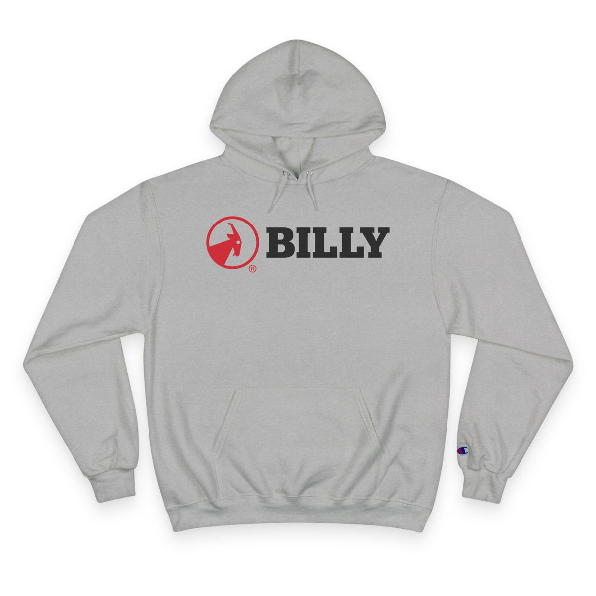 BILLY Core Adult Unisex Hoodie (Red/Black Horizontal Logo)