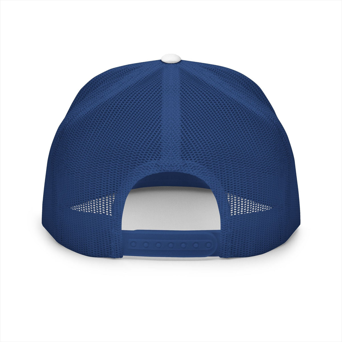 BILLY 5 Panel Flat Bill Trucker Cap (Black Goat - Embroidery) — AVAILABLE IN 10 COLORS