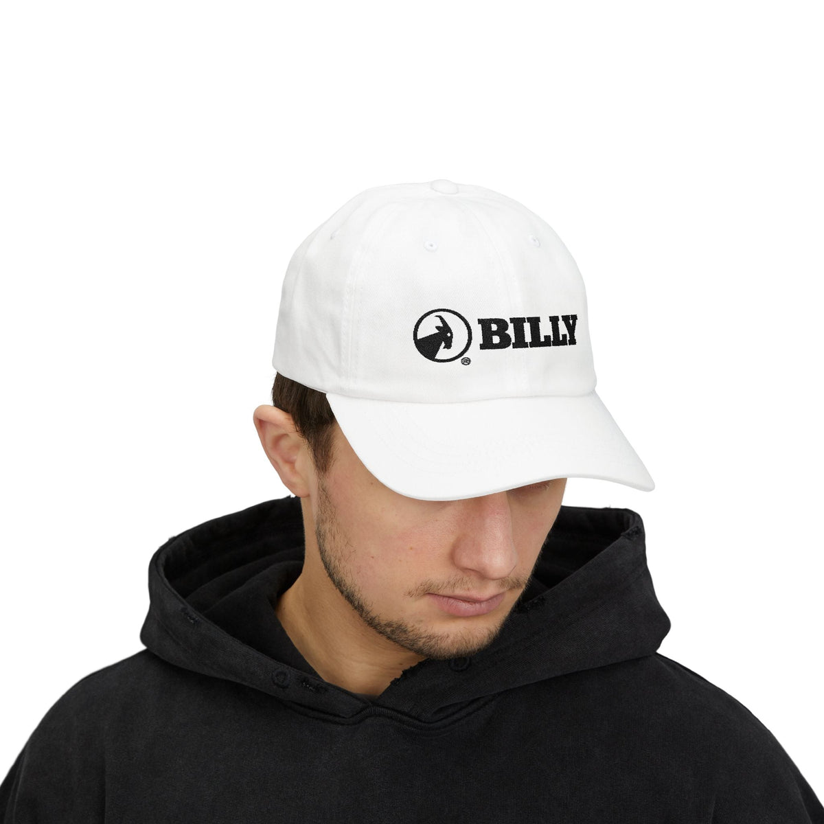 BILLY Classic Cap (Black Horizontal Logo - Embroidery) — AVAILABLE IN 7 COLORS