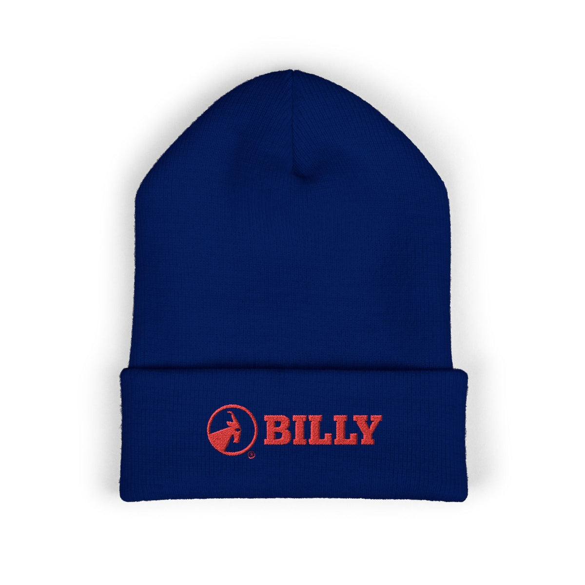 BILLY Classic Cuffed Beanie (Red Horizontal Logo - Embroidery) — AVAILABLE IN 9 COLORS