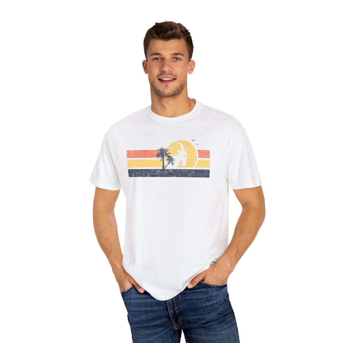 BILLY Adult Unisex Garment-Dyed T-Shirt (Good Day Sunrise) — AVAILABLE IN 6 COLORS