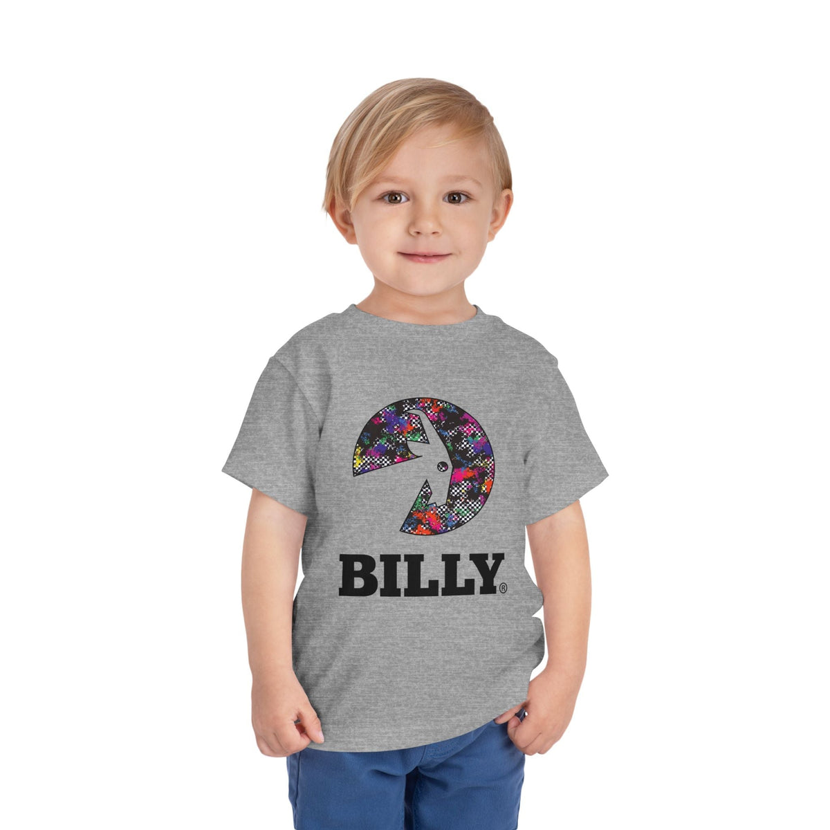 BILLY Toddler Short Sleeve Tee (Rainbow Sk8ter Logo) - AVAILABLE IN 3 COLORS