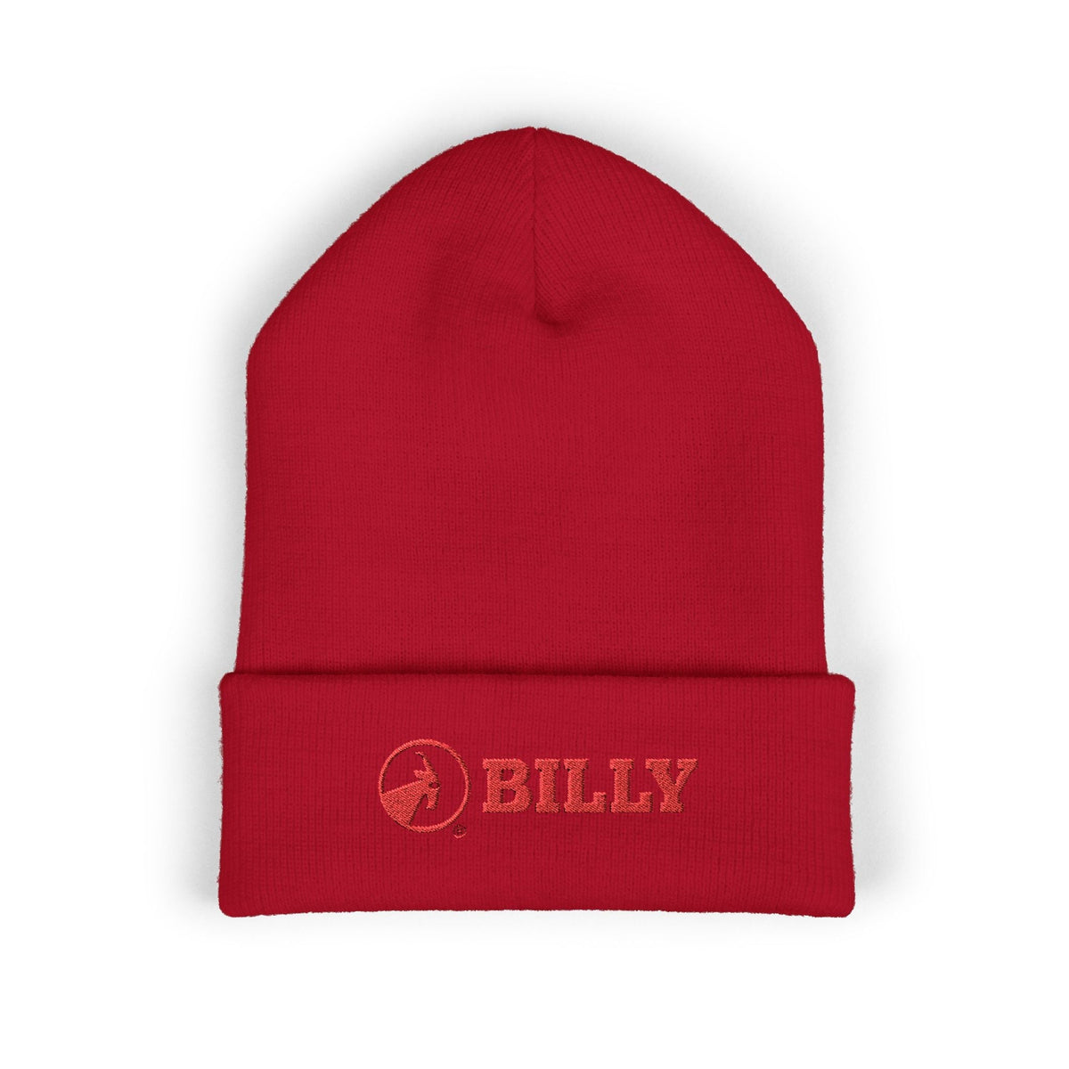 BILLY Classic Cuffed Beanie (Red Horizontal Logo - Embroidery) — AVAILABLE IN 9 COLORS