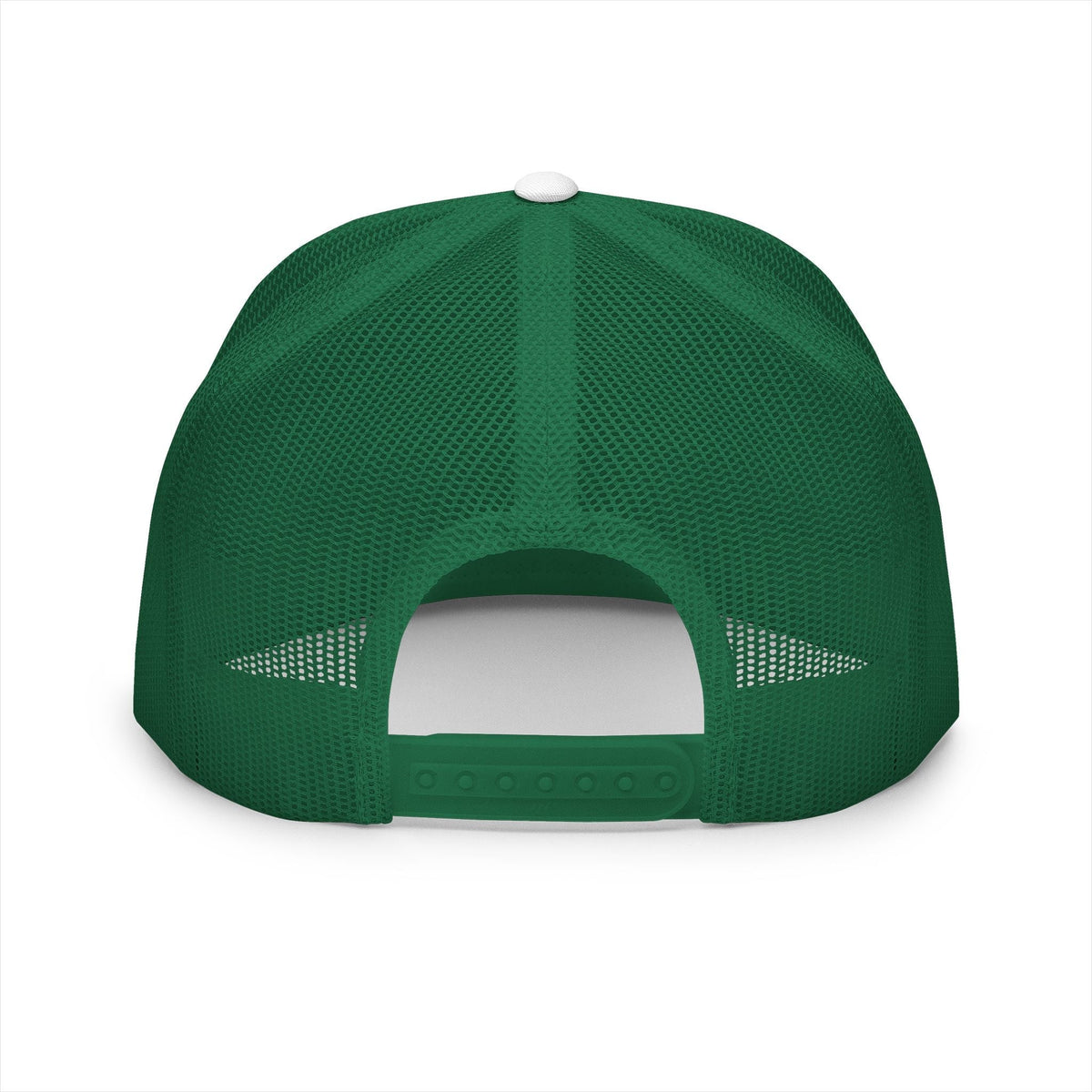 BILLY 5 Panel Flat Bill Trucker Cap (Red Goat - Embroidery) — AVAILABLE IN 13 COLORS
