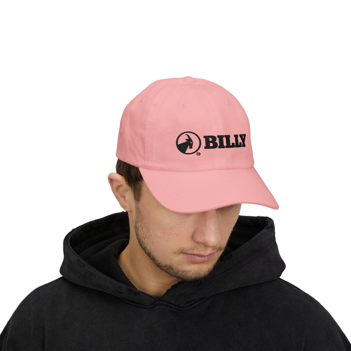 BILLY Classic Cap (Black Horizontal Logo - Embroidery) — AVAILABLE IN 7 COLORS