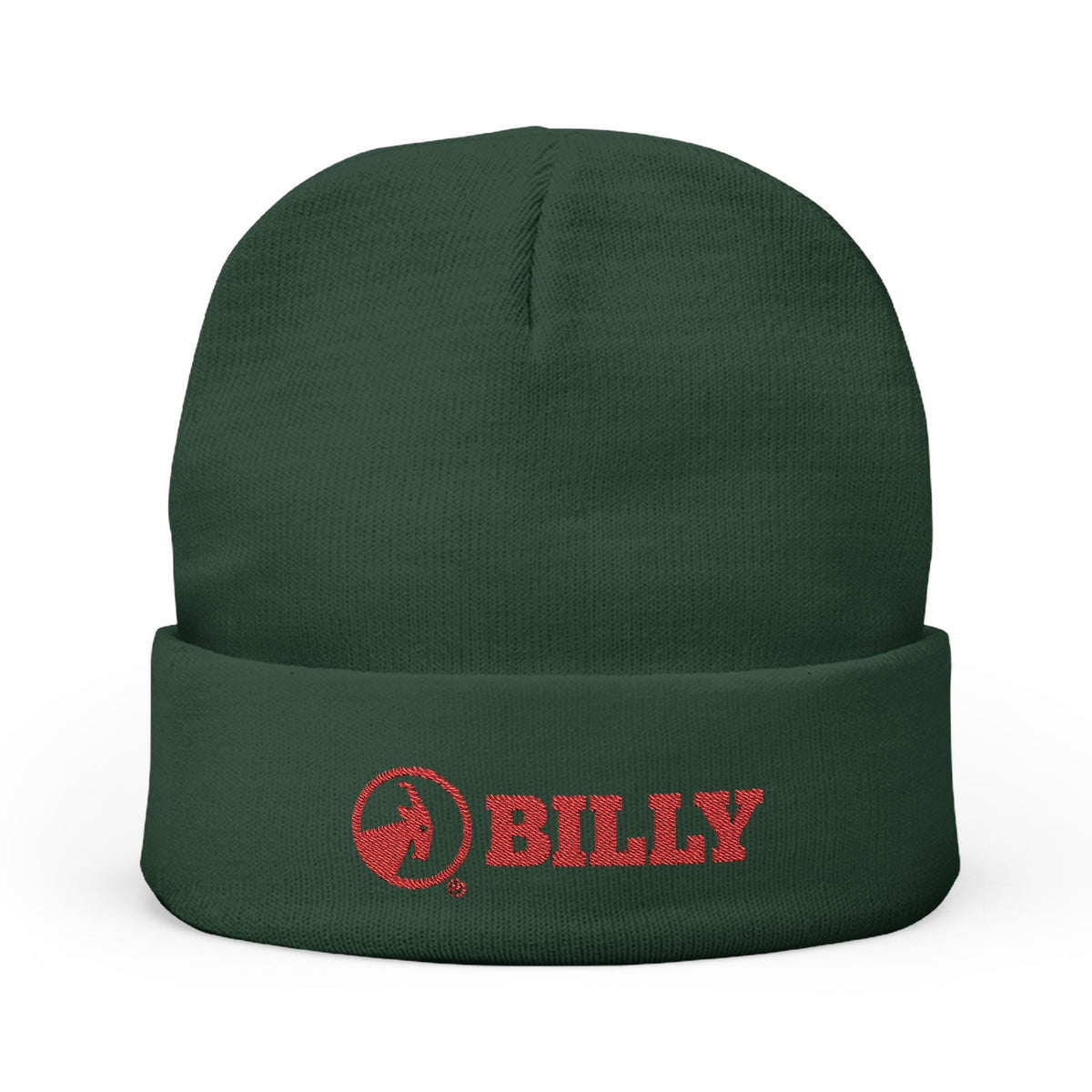 BILLY Knit Beanie(Red Horizontal Logo - Embroidery) — AVAILABLE IN 6 COLORS