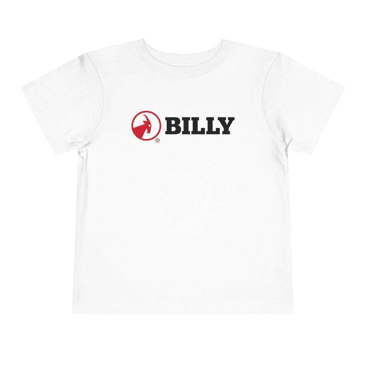 BILLY Toddler Short Sleeve Tee (Red/Black Horizontal Logo) — AVAILABLE IN 5 COLORS