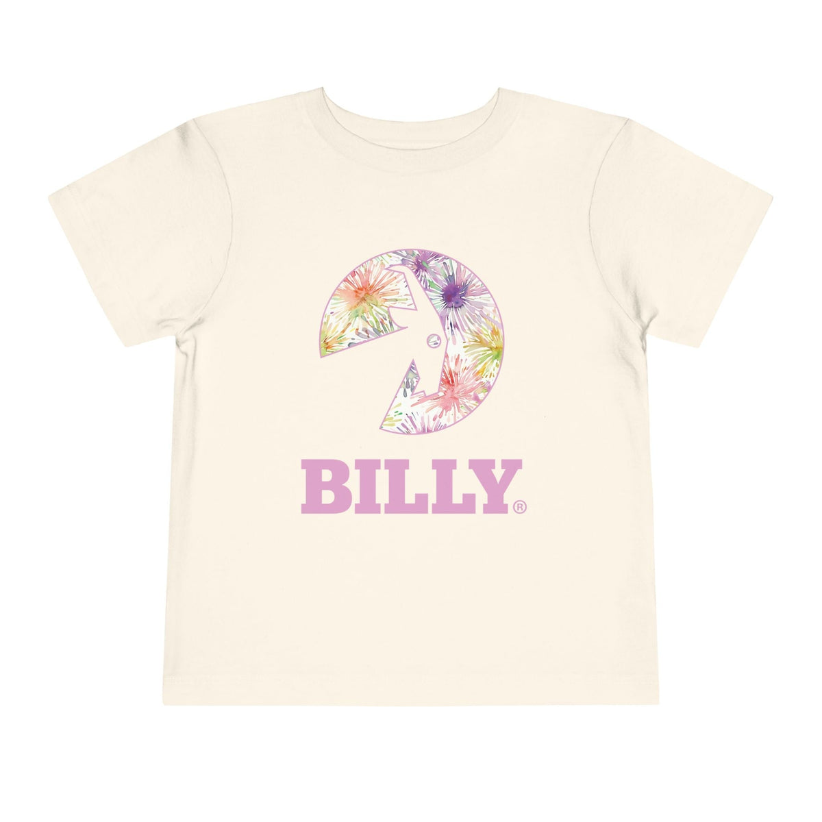 BILLY Toddler Short Sleeve Tee (Floral Logo) - AVAILABLE IN 3 COLORS